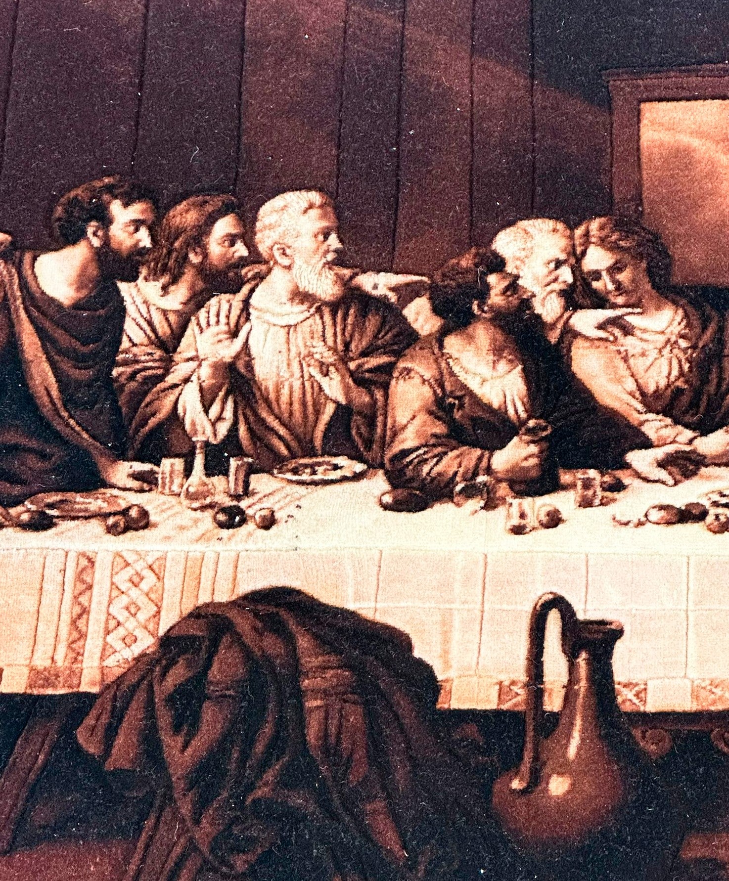 Art Rug 100% Handmade "Last Supper"