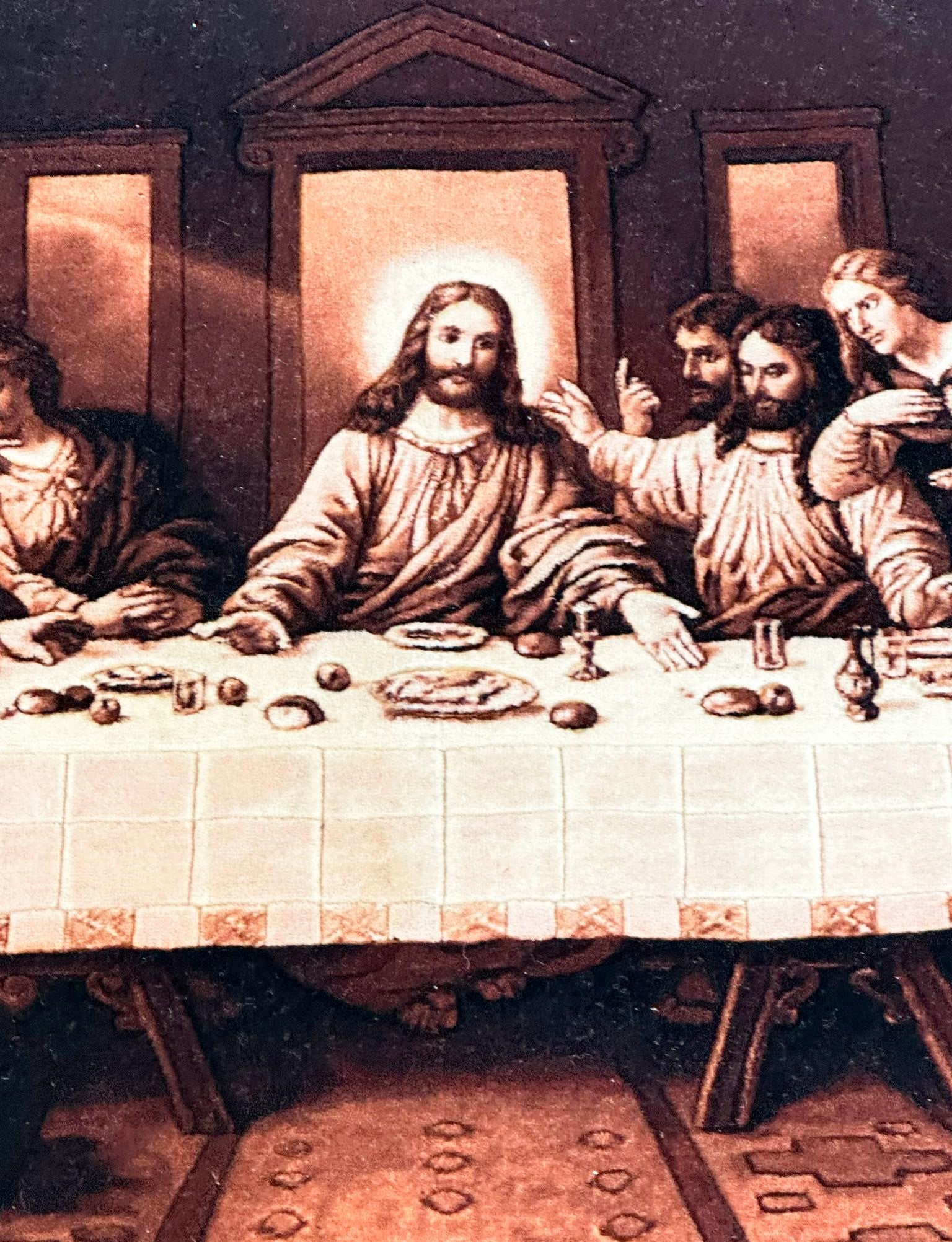 Art Rug 100% Handmade "Last Supper"