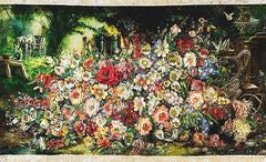 Art Rug 100% Handmade "Large Flower"